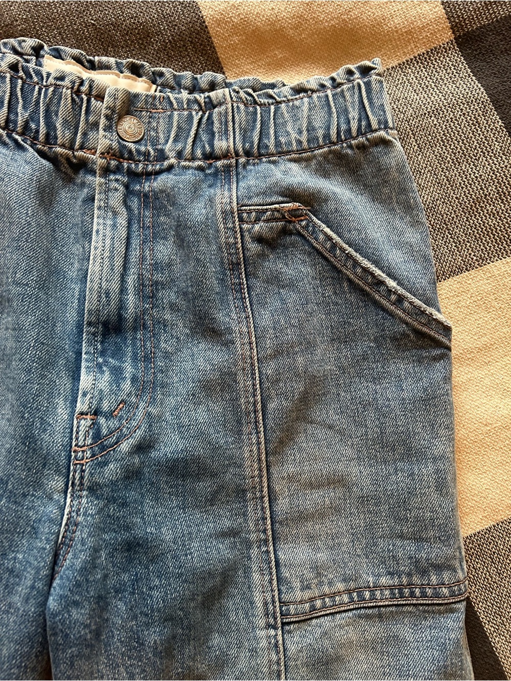 MOTHER Elastic-Waist Denim Jeans